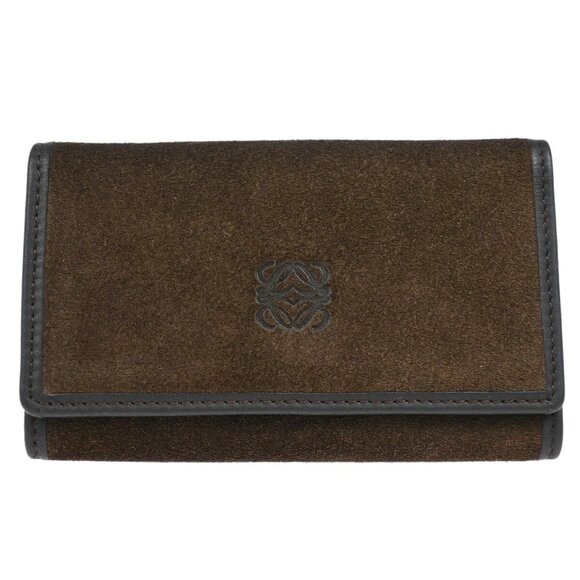 Loewe Brown Suede Six Hook Key Case 060305 195366 - Picture 1 of 12